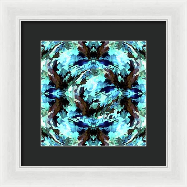 Camo Blue - Framed Print