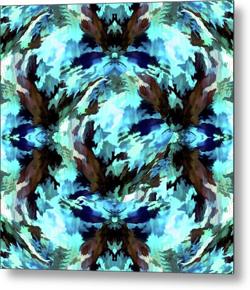 Camo Blue - Metal Print