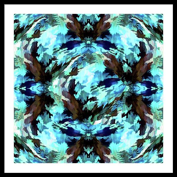 Camo Blue - Framed Print