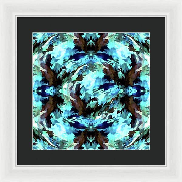 Camo Blue - Framed Print