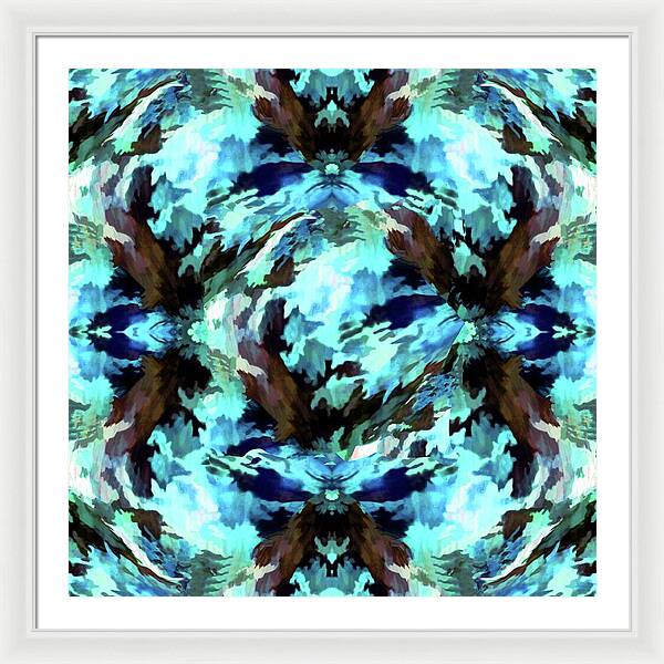 Camo Blue - Framed Print