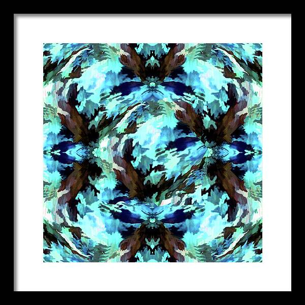 Camo Blue - Framed Print