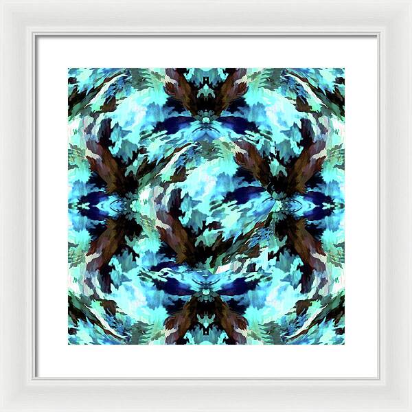 Camo Blue - Framed Print