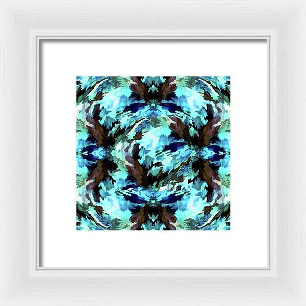 Camo Blue - Framed Print