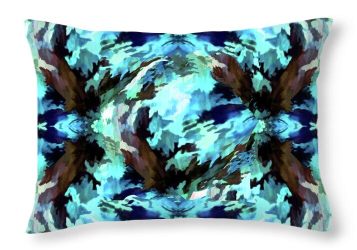 Camo Blue - Throw Pillow