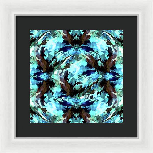 Camo Blue - Framed Print