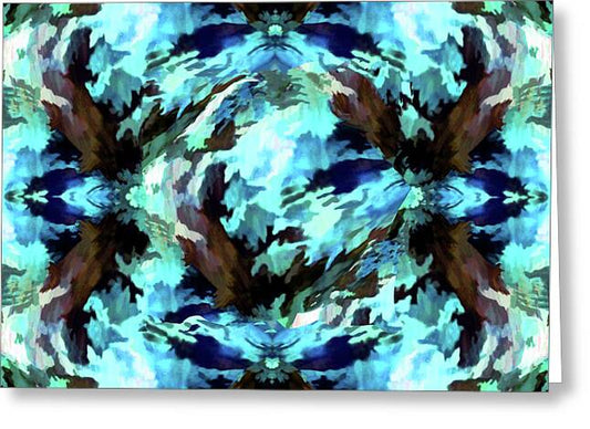 Camo Blue - Greeting Card