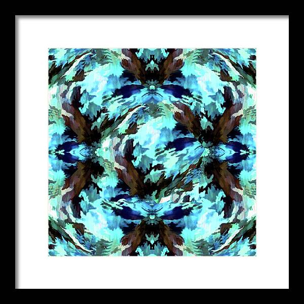 Camo Blue - Framed Print