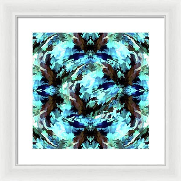 Camo Blue - Framed Print