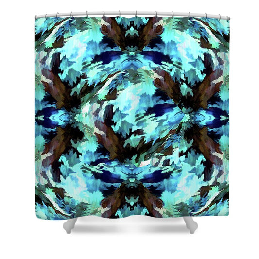 Camo Blue - Shower Curtain