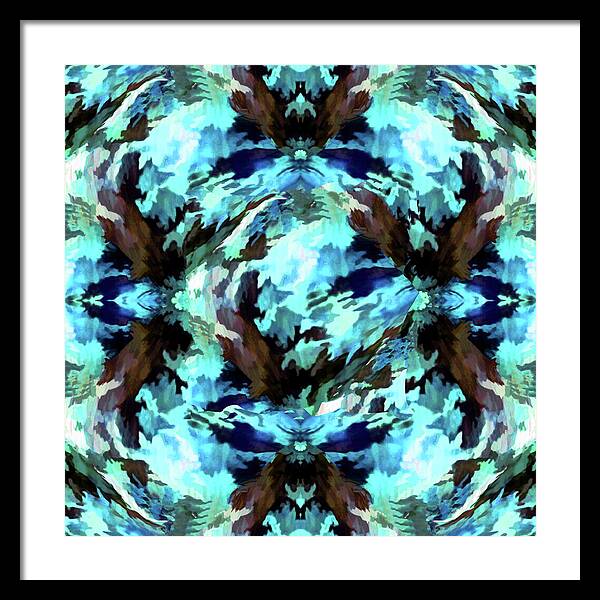 Camo Blue - Framed Print