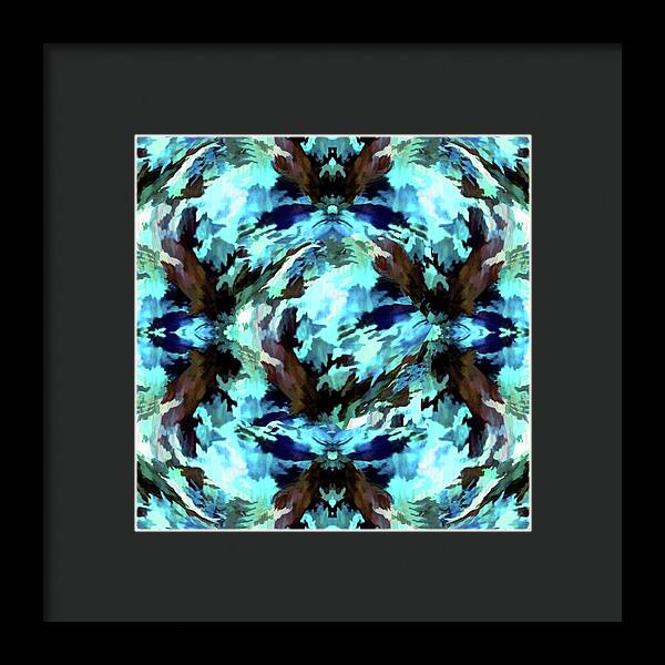 Camo Blue - Framed Print