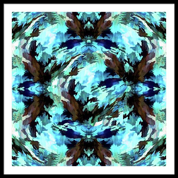 Camo Blue - Framed Print