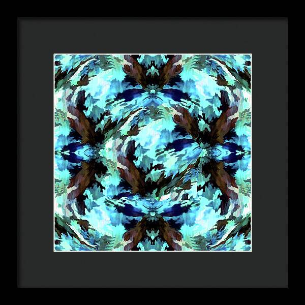 Camo Blue - Framed Print