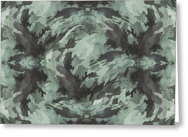 Camo Green - Greeting Card