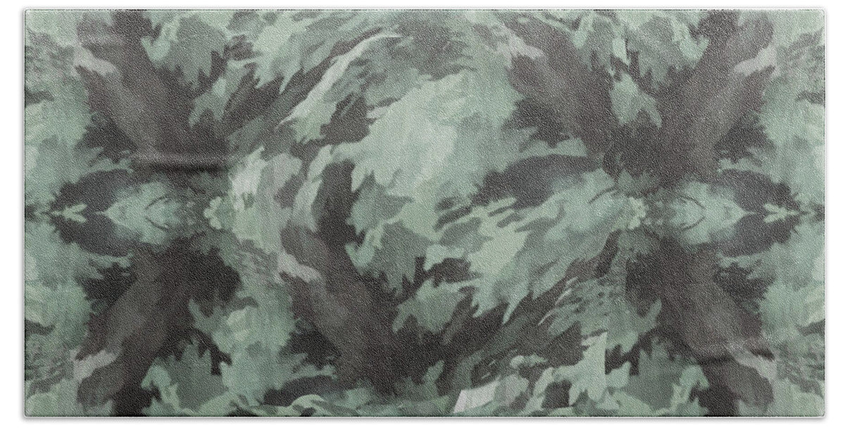 Camo Green - Beach Towel