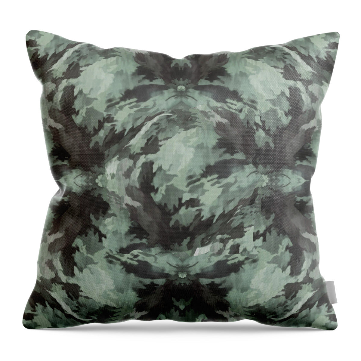 Camo Green - Throw Pillow