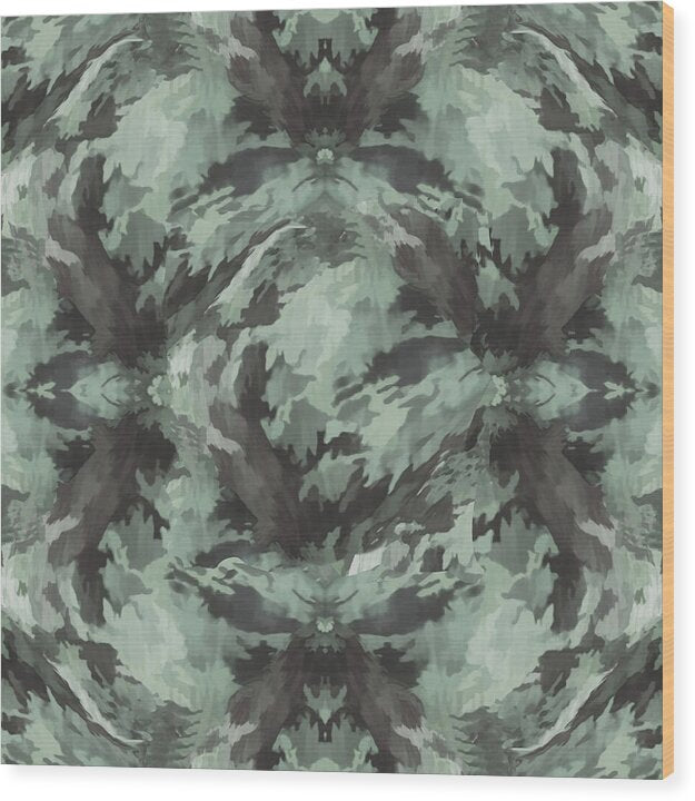 Camo Green - Wood Print