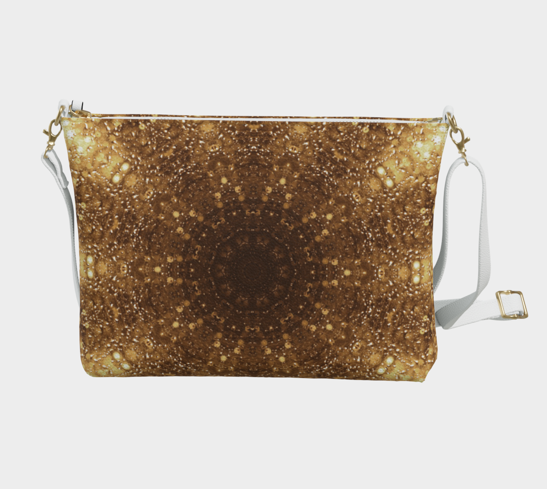 Gold Kaleidoscope Vegan Crossbody Purse