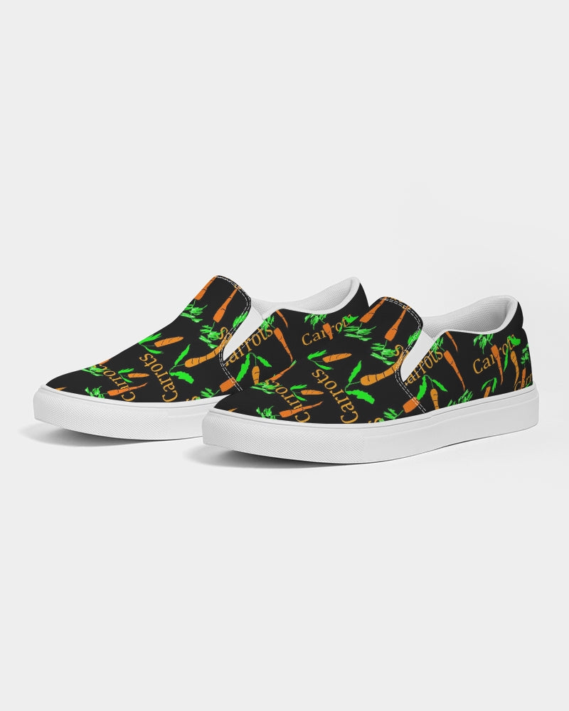 Carrots Pattern Men's Slip-On Canvas Shoe