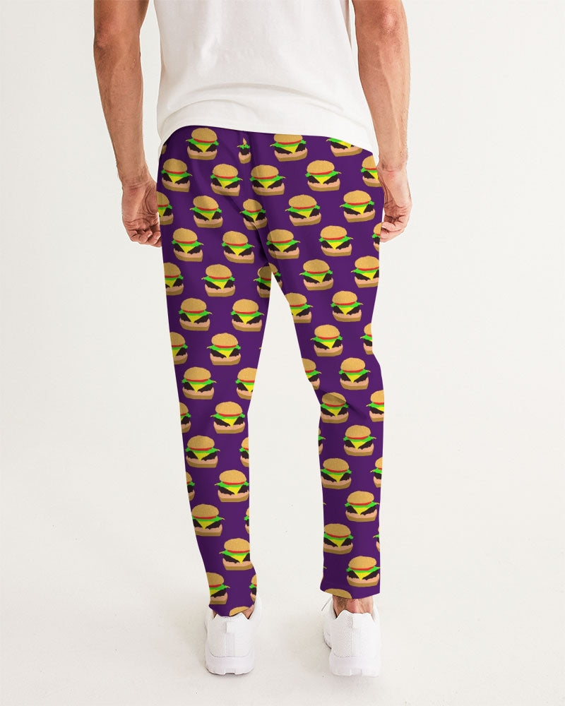 Cheeseburger Pattern Men's All-Over Print Joggers