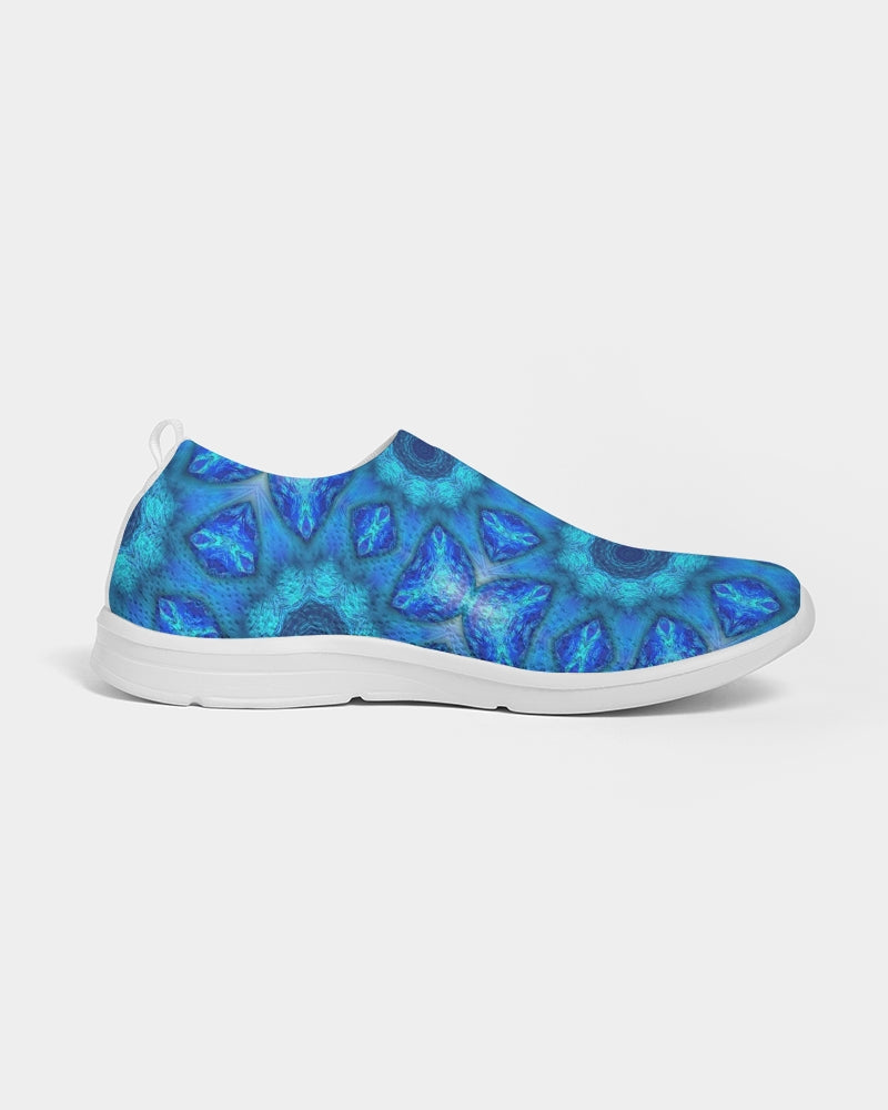 Blue Ocean Kaleidoscope Men's Slip-On Flyknit Shoe