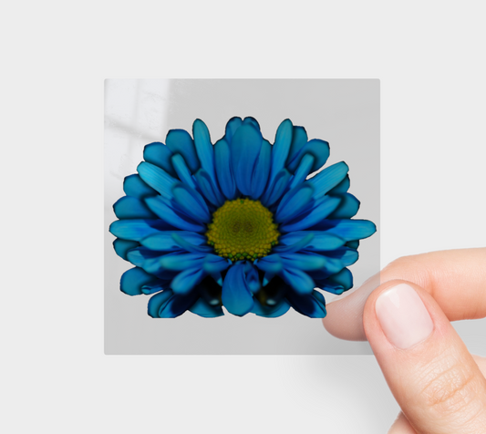 Blue Daisy Sticker