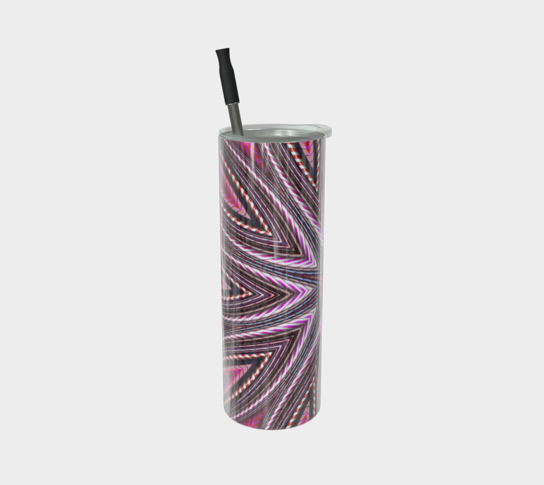 Candy Cane Kaleidoscope Stainless Steel Tumbler