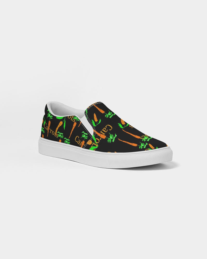 Carrots Pattern Men's Slip-On Canvas Shoe