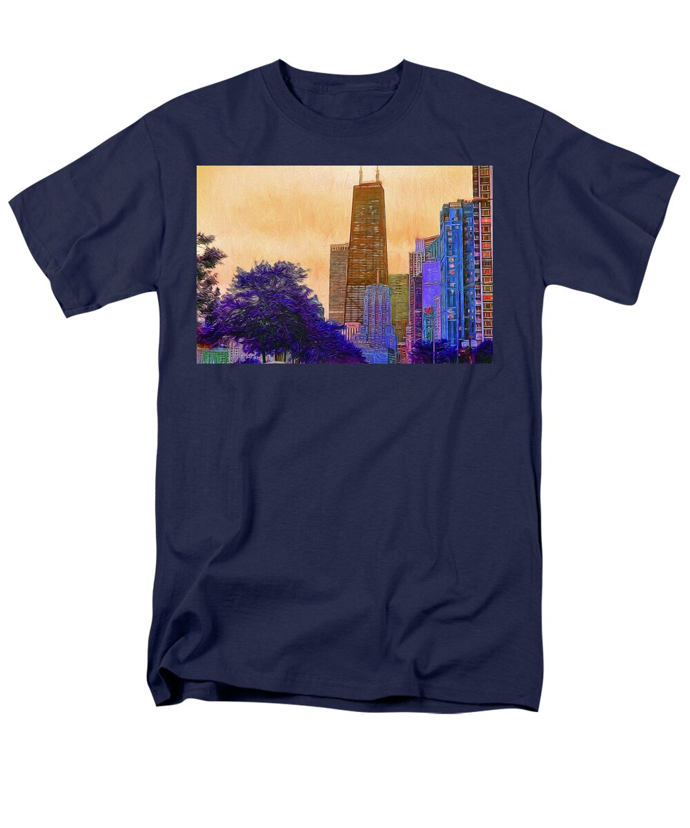 Chicago From The North - Men's T-Shirt  (Regular Fit)