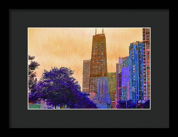 Chicago From The North - Framed Print