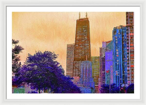 Chicago From The North - Framed Print