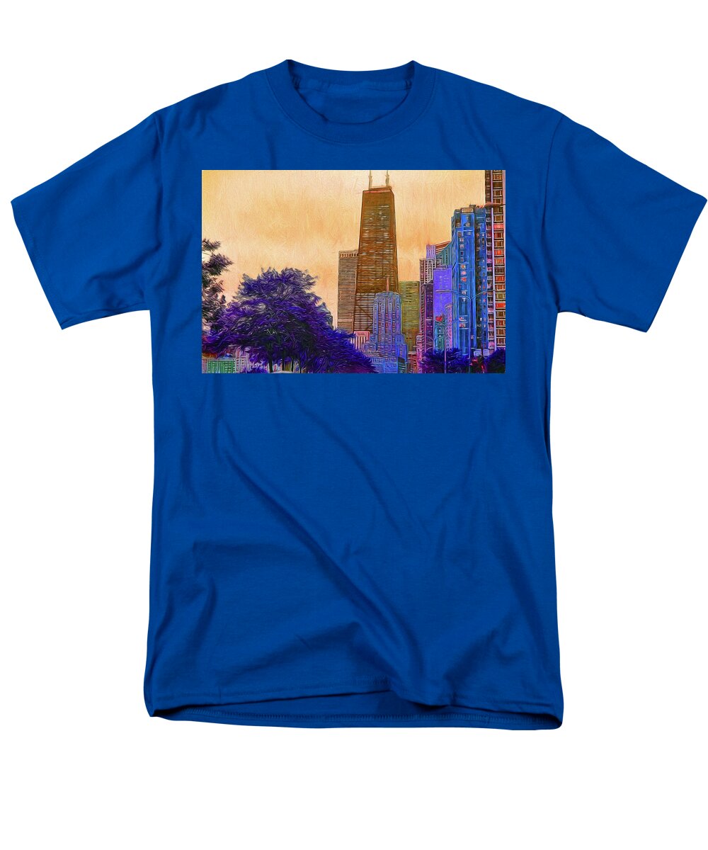 Chicago From The North - Men's T-Shirt  (Regular Fit)