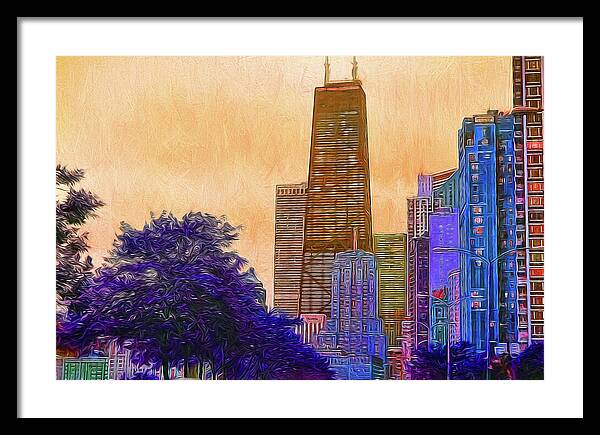 Chicago From The North - Framed Print