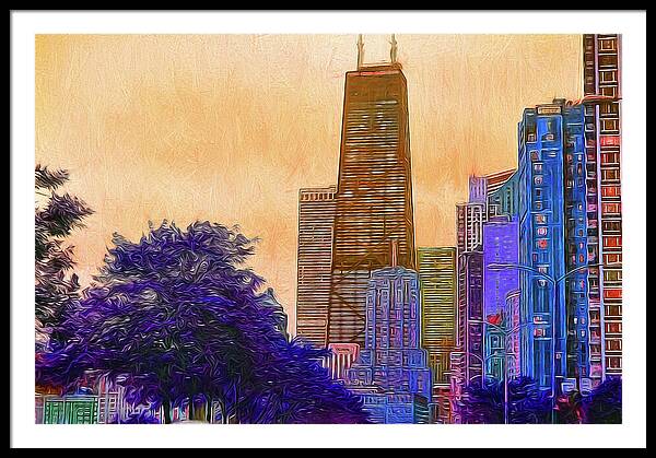 Chicago From The North - Framed Print