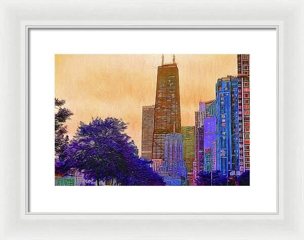 Chicago From The North - Framed Print