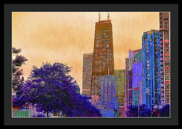 Chicago From The North - Framed Print