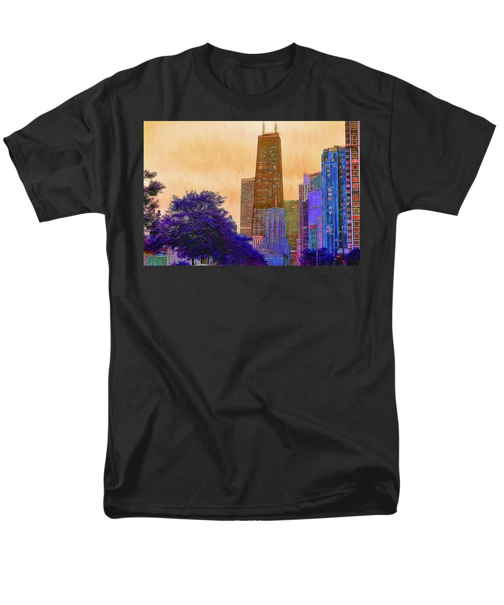 Chicago From The North - Men's T-Shirt  (Regular Fit)