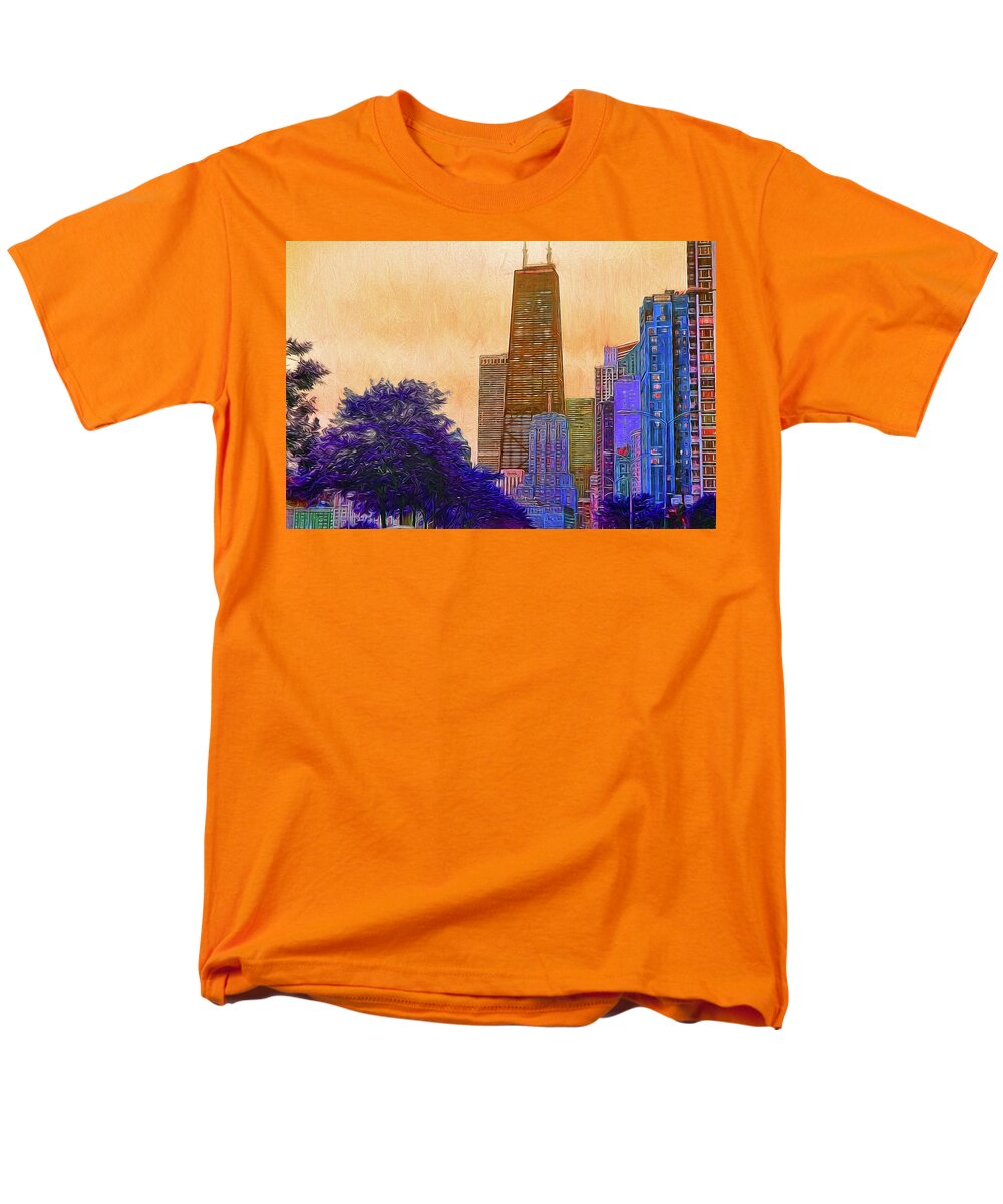 Chicago From The North - Men's T-Shirt  (Regular Fit)