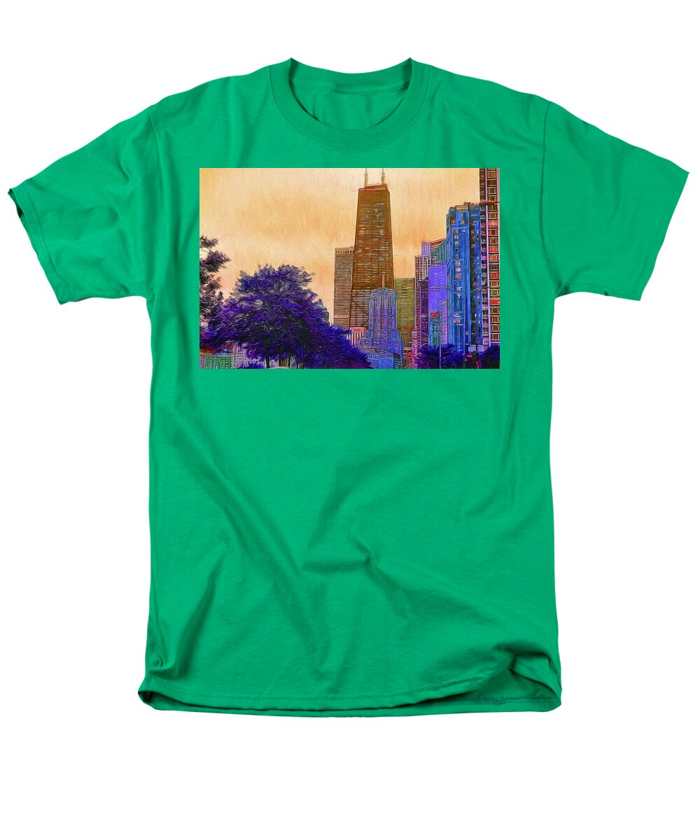 Chicago From The North - Men's T-Shirt  (Regular Fit)