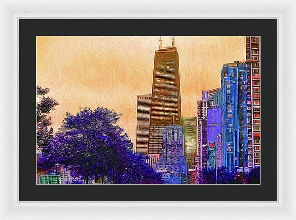 Chicago From The North - Framed Print