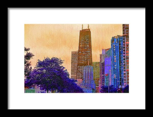 Chicago From The North - Framed Print