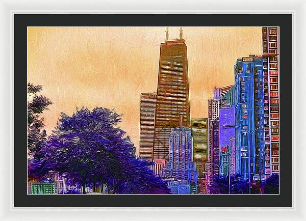 Chicago From The North - Framed Print