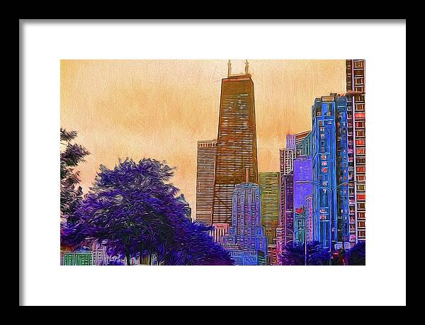 Chicago From The North - Framed Print