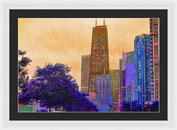 Chicago From The North - Framed Print