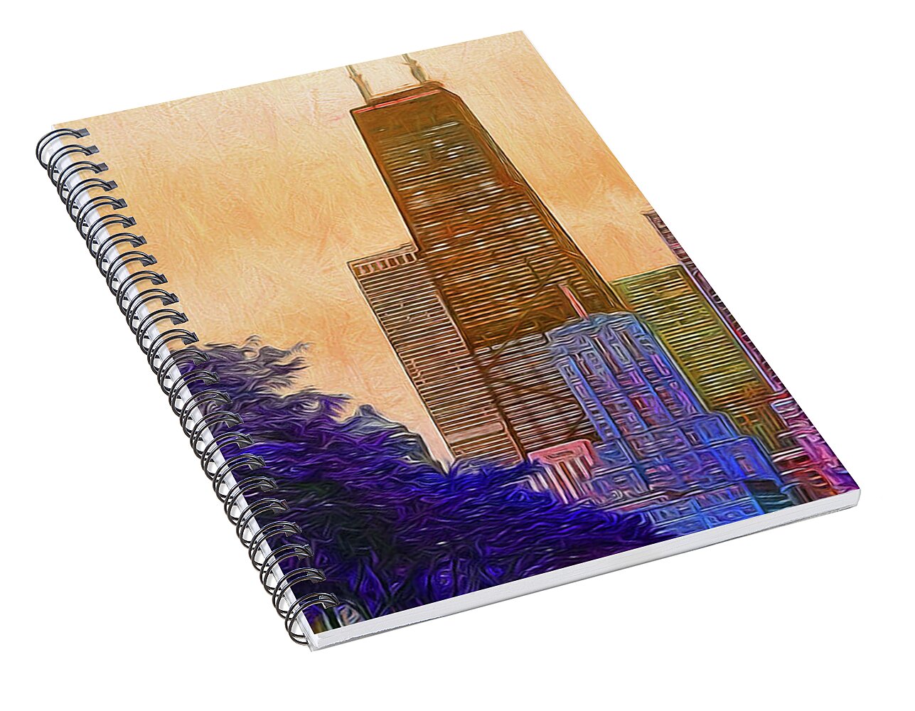 Chicago From The North - Spiral Notebook