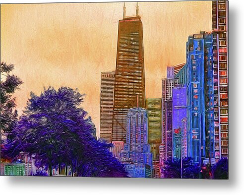 Chicago From The North - Metal Print