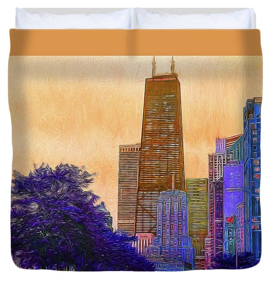 Chicago From The North - Duvet Cover