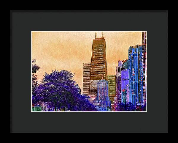 Chicago From The North - Framed Print