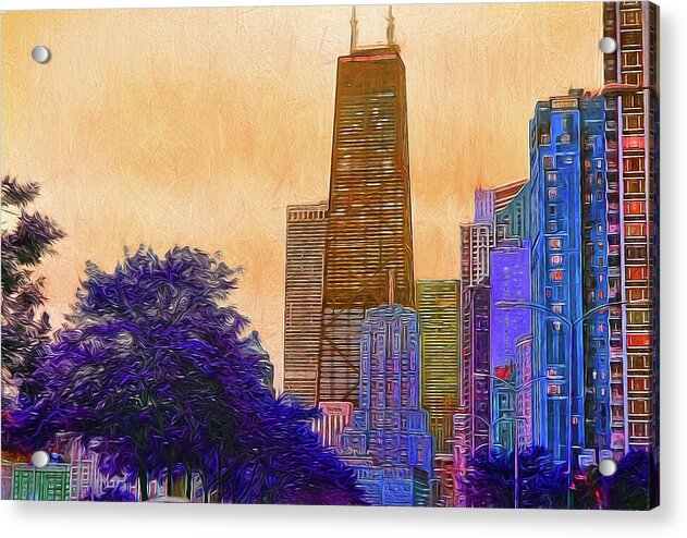 Chicago From The North - Acrylic Print